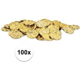 Gouden schatkist munten 100 stuks