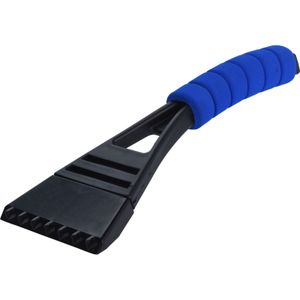 Kunststof ijskrabber met blauw softgrip handvat 27 cm - Ruiten krabbers - Auto accessoires winter