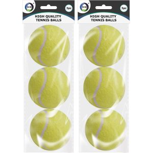 15x stuks speelgoed tennisballen voor honden 6 cm - Honden/huisdieren speeltjes