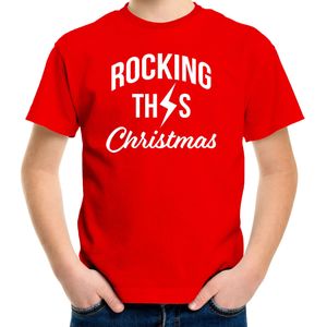 Rocking this Christmas Kerst t-shirt - rood - kinderen - Kerstkleding / Kerst outfit