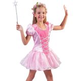 Roze prinsessen verkleed jurkje voor meisjes - carnavalskleding voor kinderen