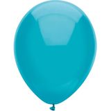 Haza Ballonnen verjaardag - 200x stuks - turquoise blauw - 29 cm