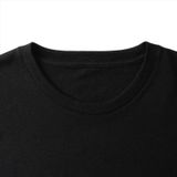 Set van 3x stuks basic Ronde hals t-shirt vintage washed zwart voor heren - Ondershirts voor mannen, maat: 2XL (44/56)
