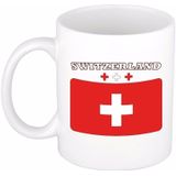 Beker / mok met de Zwitserse vlag - 300 ml keramiek - Zwitserland