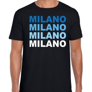 Milano / Milaan t-shirt zwart voor heren - Italie / wereldstad shirt / kleding