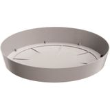 Prosperplast Opvangschaal/onderschaal voor bloempot/plantenpot - 4x - beige - rond - Dia 19 cm