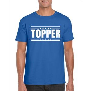 Topper t-shirt blauw heren