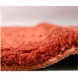 Spirella badkamer vloer kleedje/badmat tapijt - Supersoft - hoogpolig luxe uitvoering - terracotta - 40 x 60 cm - Microfiber - Anti slip - Sneldrogend