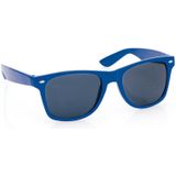 Hippe party - zonnebrillen - blauw - carnaval/verkleed - 4 stuks