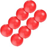 Set van 8x stuks groot formaat rode ballon met diameter 60 cm - Feestartikelen/versieringen