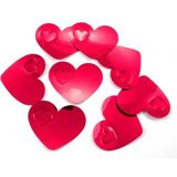 30x mega confetti rode hartjes - Valentijn / Bruiloft confetti