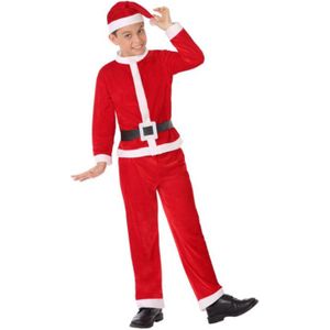 Atosa Kerstmannenpak - kinderen - polyester - kerstman verkleedkleding