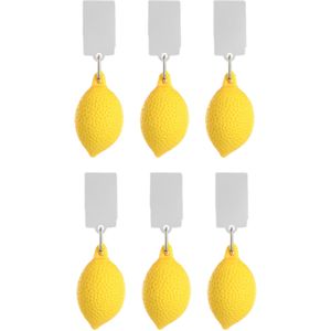 Esschert Design Tafelkleedgewichten citroenen - 12x - geel - kunststof - voor tafelkleden en tafelzeilen