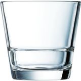 24x Tumbler waterglazen transparant stapelbaar 210 ml - Glazen - Drinkglas/waterglas/sapglas