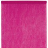 Santex Tafelkleed op rol - non woven polyetser - fuchsia roze - 120 cm x 10 m