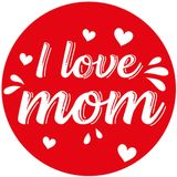 60x Onderzetters I love mom/ Moeder hartje - Moederdag/ mama cadeau glazenonderleggers