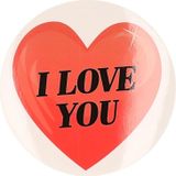 12 x Cadeaustickers I Love You hart 9 cm