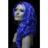 Smiffys carnaval haarverf - blauw - spuitbus - 125 ml - haarspray