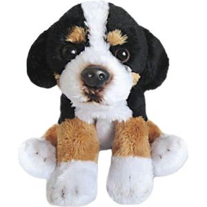 Pluche knuffel dieren Berner Sennen hond 13 cm - Speelgoed knuffelbeesten - Honden soorten
