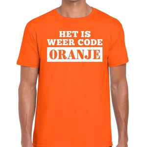 Oranje Code Oranje shirt heren - Oranje Koningsdag / Orange supporter kleding