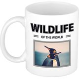 Dieren foto mok Pinguin - 300 ml - wildlife of the world - cadeau beker / mok Pinguins liefhebber