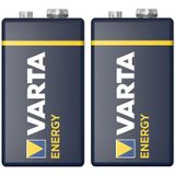 Varta Energy Alkaline batterij - 2x - 9V - blokbatterij - LR61