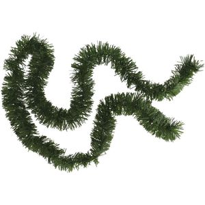 Kerstboom folie slingers/lametta guirlandes van 180 x 7 cm in de kleur glitter groen
