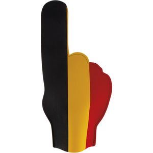Funny Fashion Supporters feestartikelen - foam hand - vlag Belgie - 50 cm - Landen versiering
