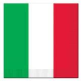 48x Italie landen thema servetten 33 x 33 cm - Papieren wegwerp servetjes - Italiaanse versieringen/decoraties