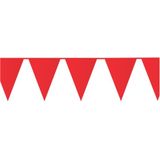 Gele/Rode feest punt vlaggetjes pakket - 60 meter - slingers / vlaggenlijn