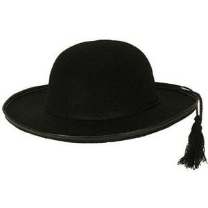 Carnaval verkleed hoed van pastoor/priester/dominee