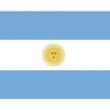 20x Binnen en buiten stickers Argentinie 10 cm - Argentijnse vlag stickers - Supporter feestartikelen - Landen decoratie en versieringen