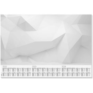 Bureau onderlegger/placemat van papier 59.5 x 41 cm - Kalender 2021 - 30 vellen - Bureau beschermer / placemat