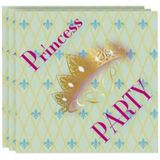 60x Princess party thema servetten 33 x 33 cm voor meisjes - Papieren wegwerp servetjes