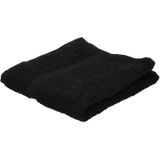 Set van 8x stuks luxe handdoeken zwart 50 x 90 cm 550 grams - Badkamer textiel badhanddoeken