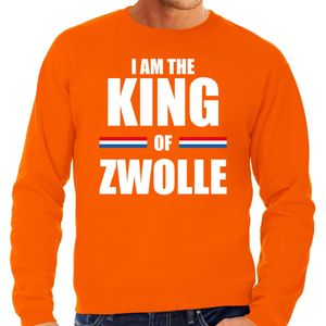 Koningsdag sweater I am the King of Zwolle - heren - Kingsday Zwolle outfit / kleding / trui