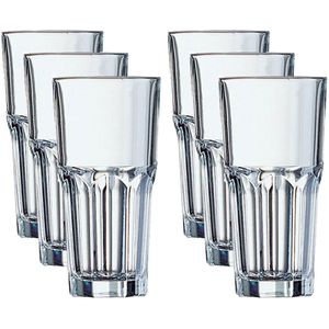 18x Longdrinkglazen 310 ml - 31 cl - Longdrink glazen - Water/sap/koffie/thee glazen - Longdrink glazen van glas