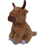 Pia Soft Toys Knuffeldier Schotse Hooglander Koe - zachte pluche stof - premium kwaliteit knuffels - bruin - 25 cm - Koeien