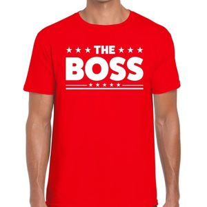 The Boss heren shirt rood - Heren feest t-shirts