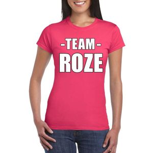 Sportdag team roze shirt dames