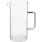 Secret de Gourmet Water Karaf/schenkkan - schenktuit - 2x - glas - 1.5 Liter - D10 x H22 cm