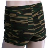 Camouflage print hotpants voor dames