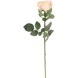 Top Art Kunstbloemen boeket roos Nova - 8x - lichtroze - 75 cm - kunststof steel - decoratie bloemen