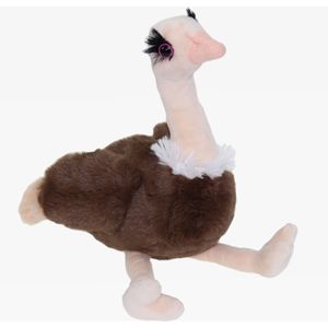 Pluche Knuffel Dieren Struisvogel van 33 cm - Speelgoed Struisvogels Knuffels