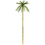 Glitter decoratie palmboom 200 cm - Hangen of muur decoratie voor een Hawaii thema feestje