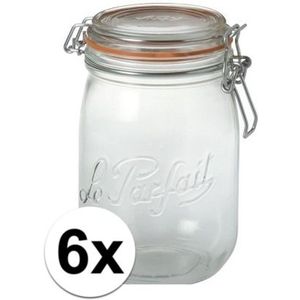 Le Parfait Weckpotten/inmaakpotten - met klepdeksel - 1 liter