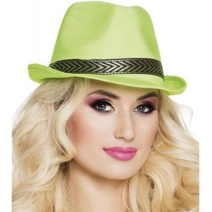 Groene trilby hoed voor volwassenen