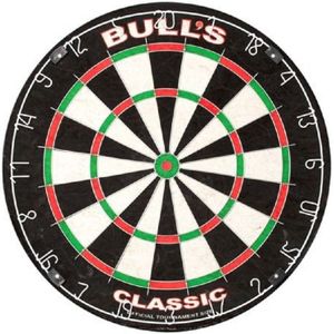 Professioneel dartbord Bulls The Classic 45 cm - Sportief spelen - Darten/darts - Dartborden voor kinderen en volwassenen.