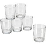 12x Stuks waterglazen/drinkglazen transparant 256 ml - Glazen - Drinkglas/waterglas/tumblerglas
