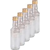 Voordeelset van 10x glazen flessen met schroefdop 200 ml - Glasflessen / flessen met schoefdoppen
